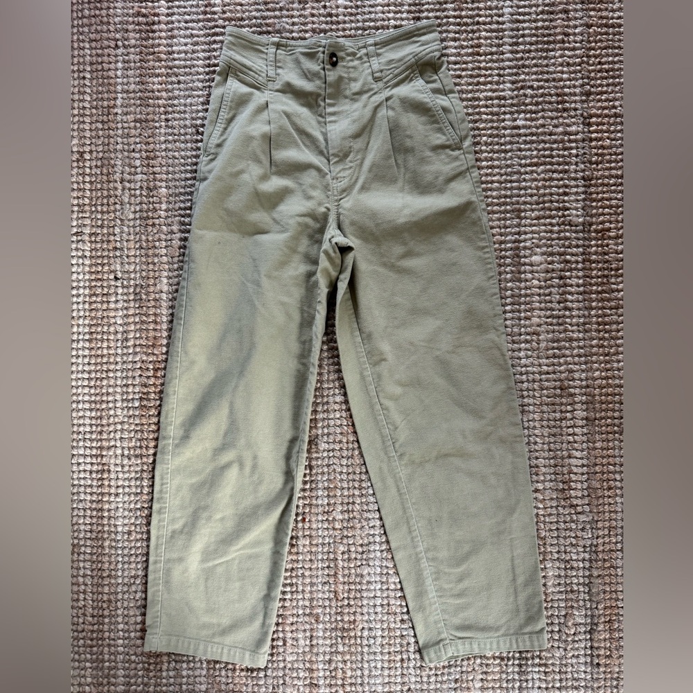 Madewell Moleskin Pleated Pants